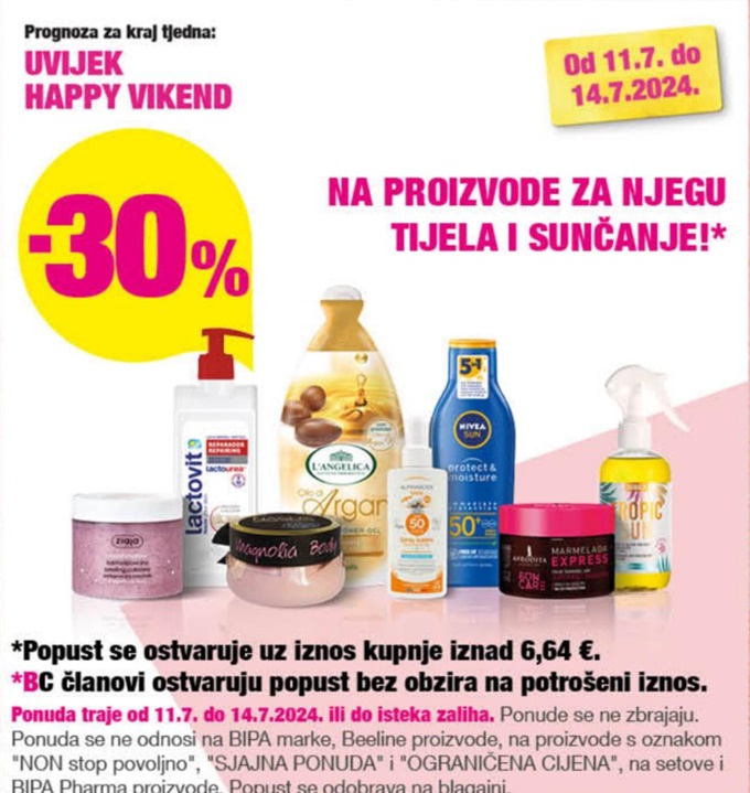 Bipa vikend akcija