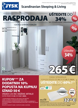 JYSK katalog Rasprodaja do 8.9.