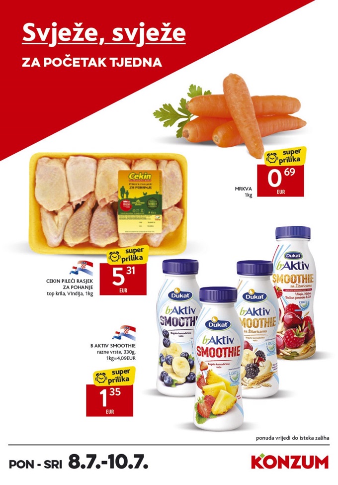 Konzum akcija za početak tjedna