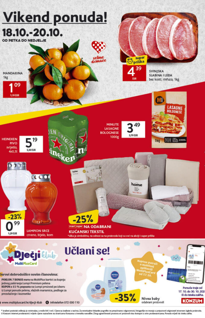 Konzum vikend akcija