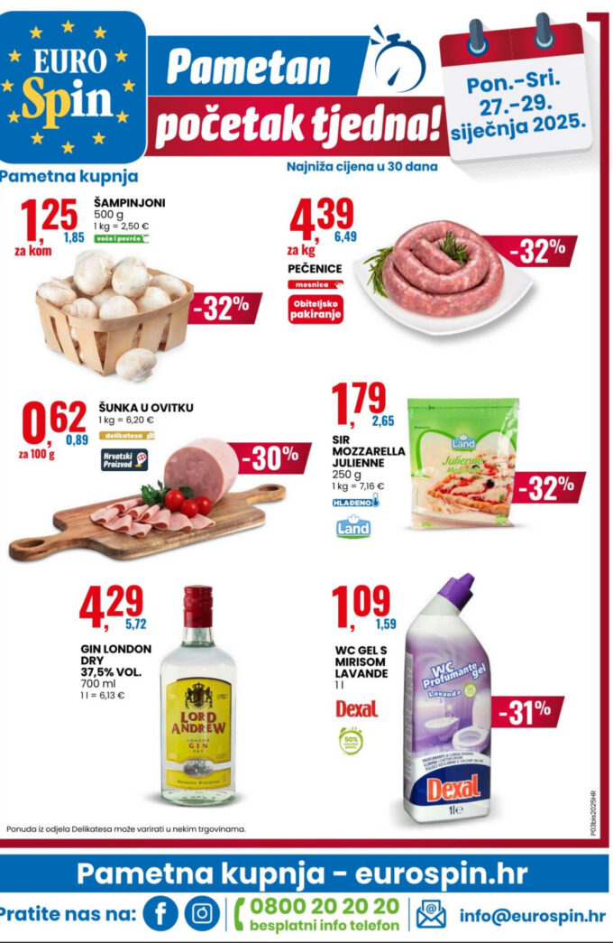 Eurospin akcija za početak tjedna