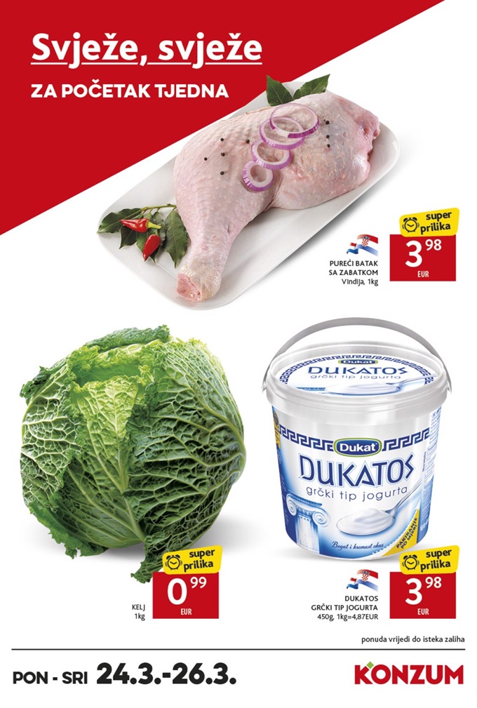 Konzum akcija za početak tjedna