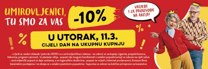 Konzum akcija umirovljenici ožujak 