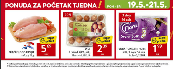 Konzum akcija za početak tjedna