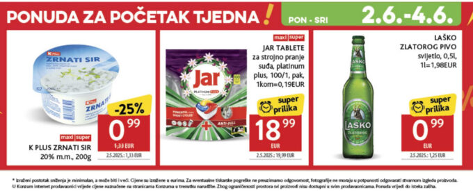 Konzum akcija za početak tjedna