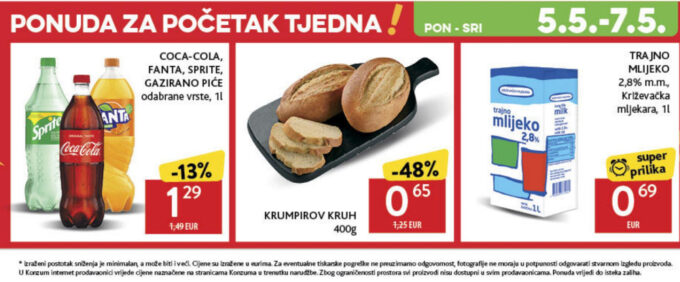 Konzum akcija za početak tjedna