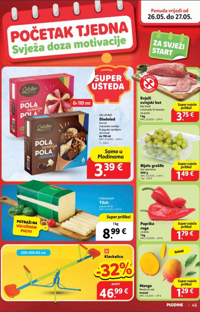 Plodine akcija za početak tjedna
