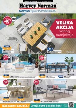 Harvey Norman katalog Velika akcija vrtnog namještaja