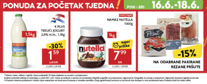 Konzum akcija za početak tjedna