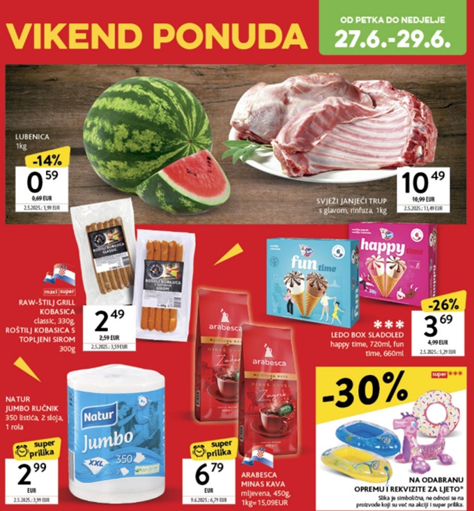Konzum vikend akcija