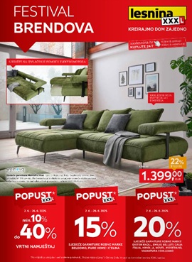 Lesnina katalog Festival brendova, namještaj