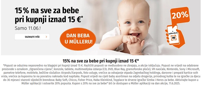 Muller akcija moja beba