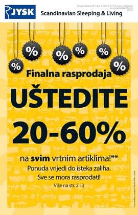 JYSK katalog Finalna rasprodaja