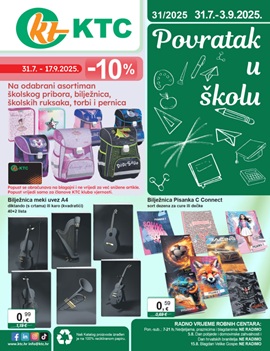 KTC katalog Povratak u školu