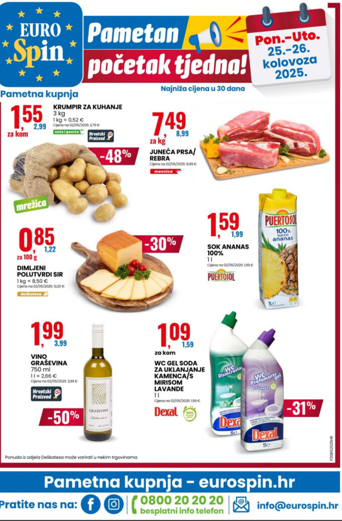 Eurospin akcija za početak tjedna
