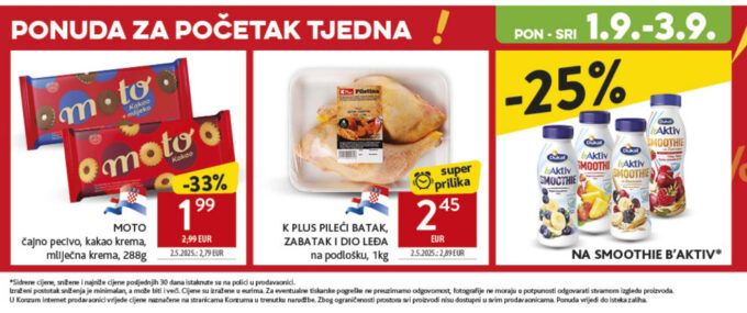 Konzum akcija za početak tjedna