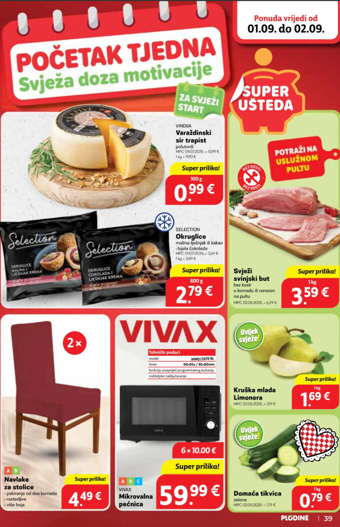 Plodine akcija za početak tjedna
