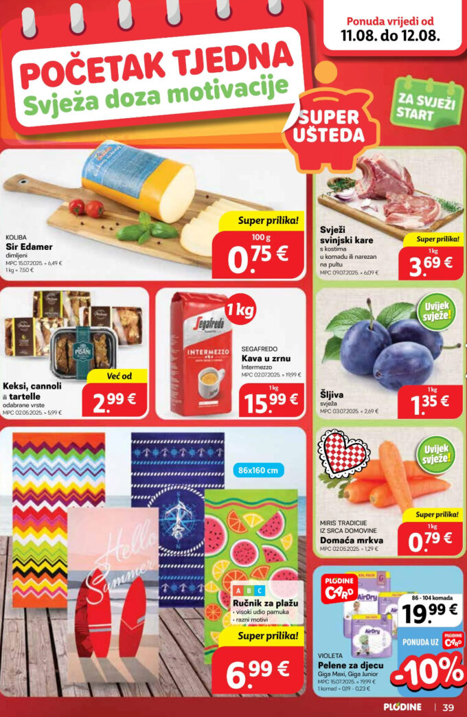 Plodine akcija za početak tjedna