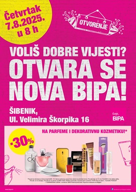 Bipa katalog Šibenik otvorenje