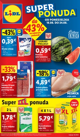 Lidl katalog prehrana
