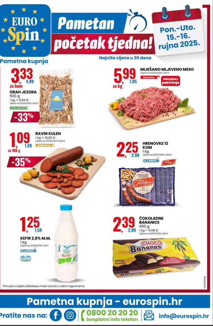 Eurospin akcija za početak tjedna