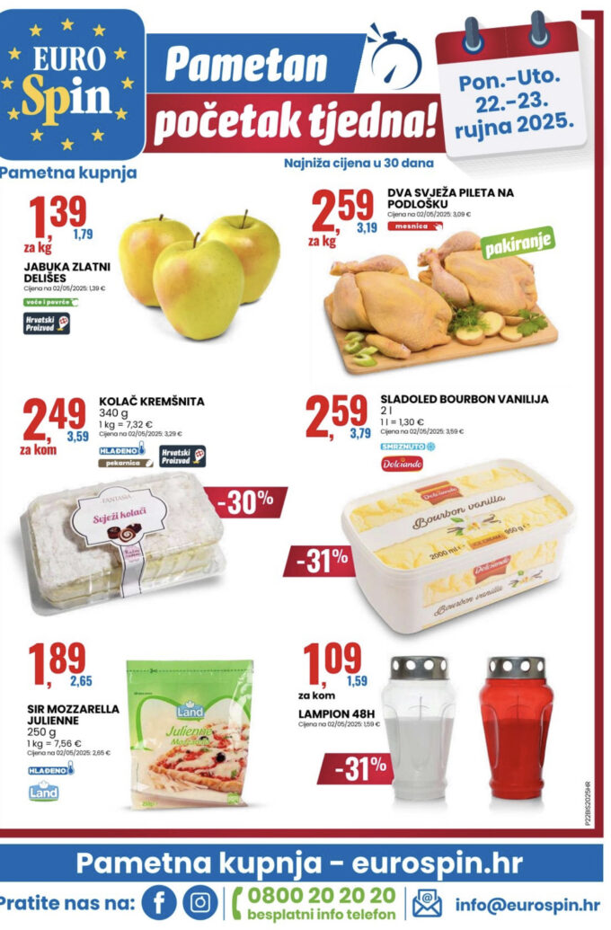 Eurospin akcija za početak tjedna