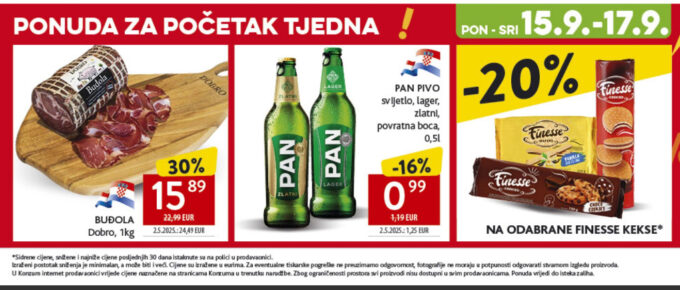 Konzum akcija za početak tjedna