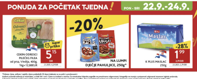 Konzum akcija za početak tjedna