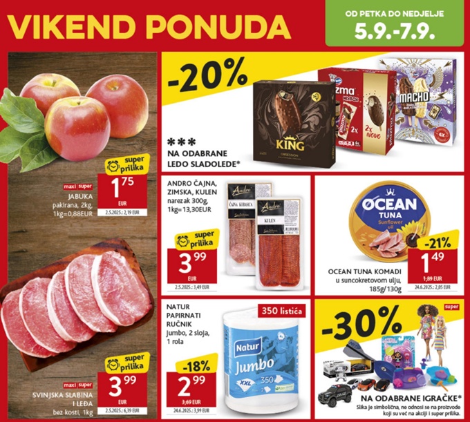 Konzum vikend akcija