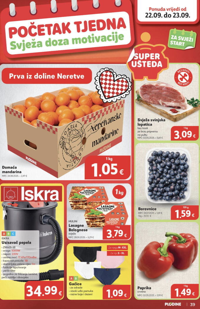 Plodine akcija za početak tjedna