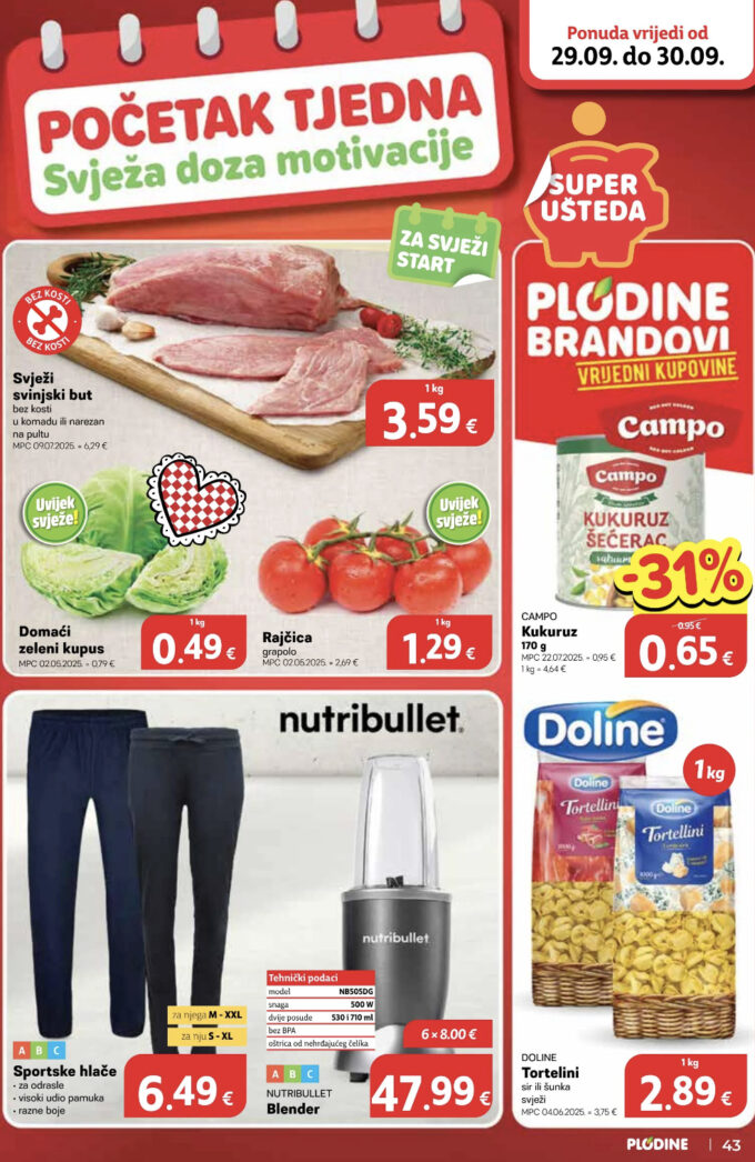 Plodine akcija za početak tjedna