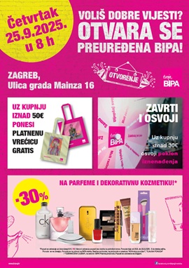 Bipa katalog Zagreb Črnomerec otvorenje