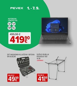 Pevex katalog Pevexovih sedam