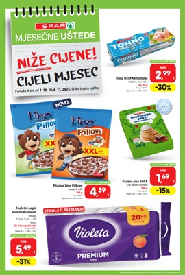 Spar katalog Mjesečne uštede