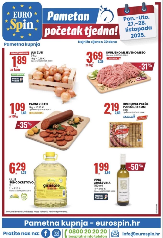 Eurospin akcija za početak tjedna