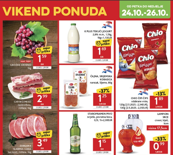 Konzum vikend akcija