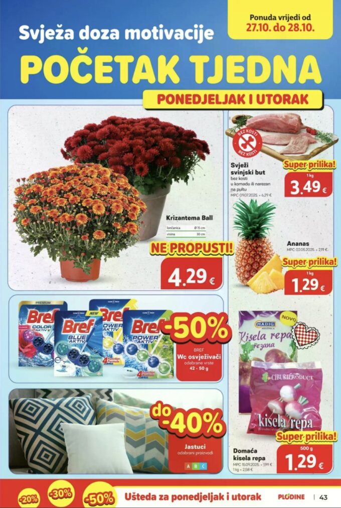 Plodine akcija za početak tjedna