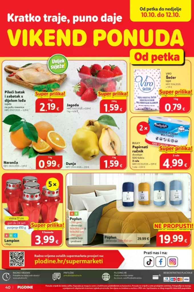 Plodine vikend akcija