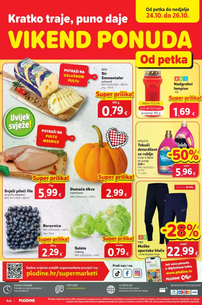 Plodine vikend akcija