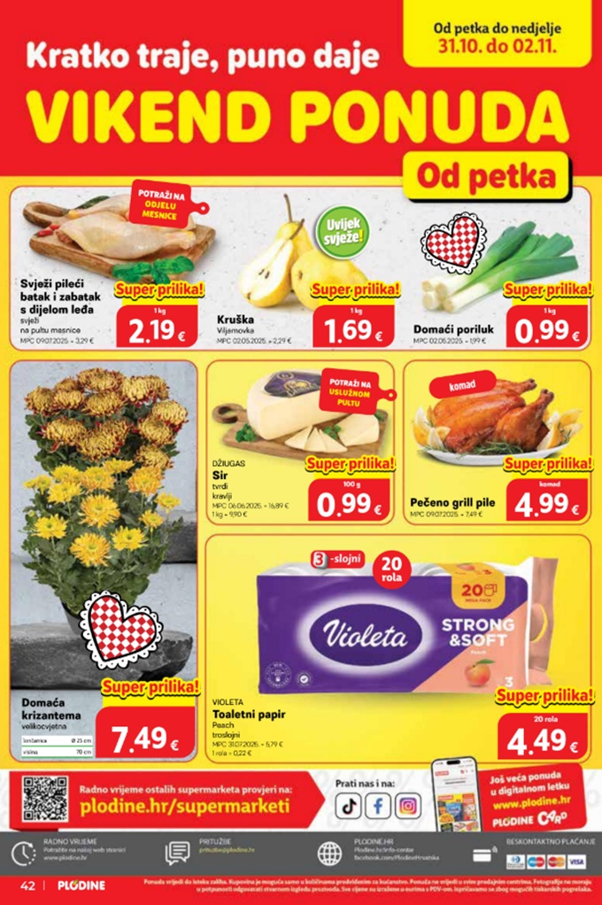 Plodine vikend akcija