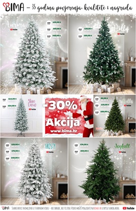 Bima katalog Akcija umjetni borovi 
