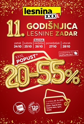 Lesnina katalog 11 godišnjica Lesnine Zadar