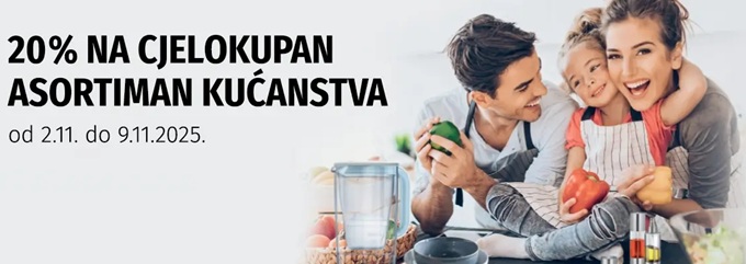 Muller akcija -20% na cjelokupan asortiman kućanstva
