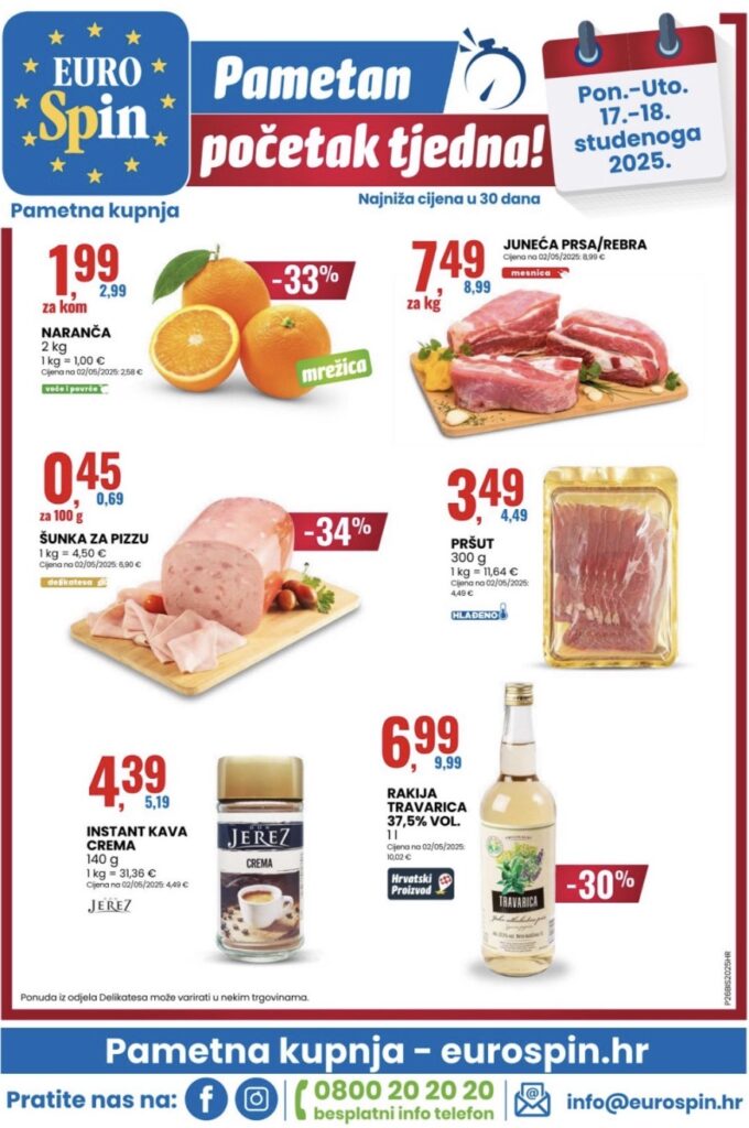 Eurospin akcija za početak tjedna