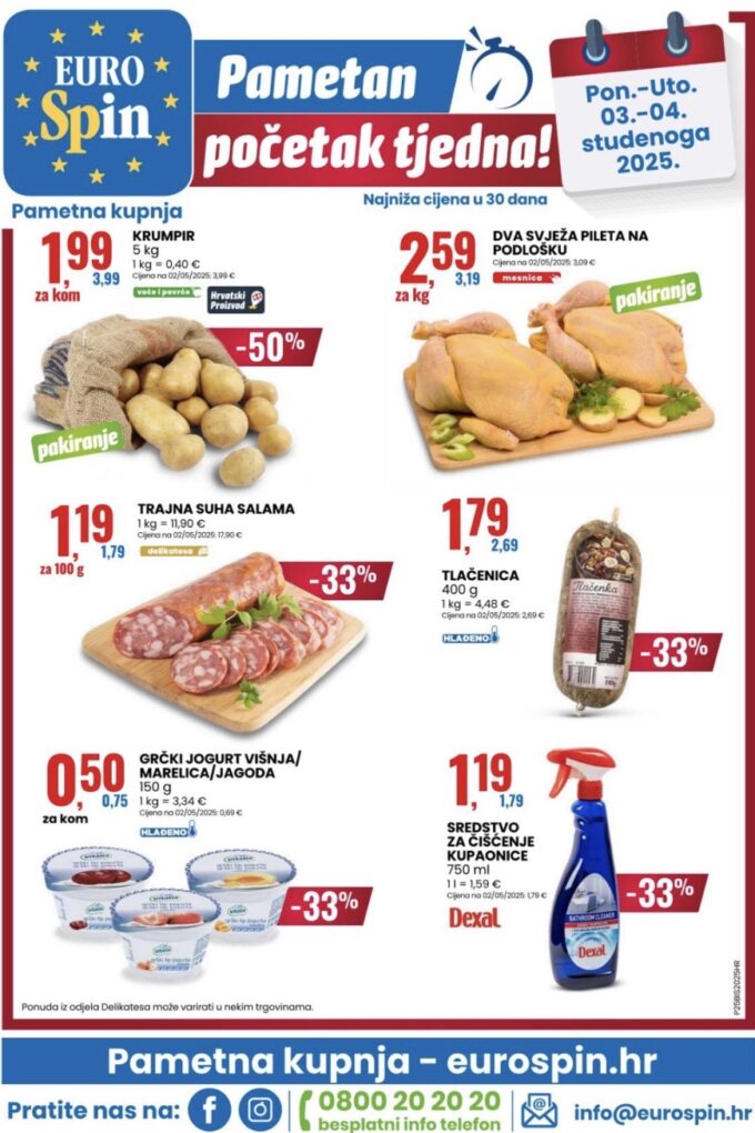 Eurospin akcija za početak tjedna