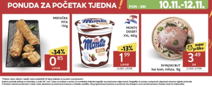 Konzum akcija za početak tjedna