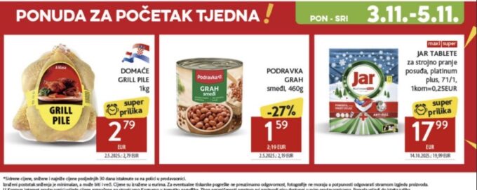 Konzum akcija za početak tjedna