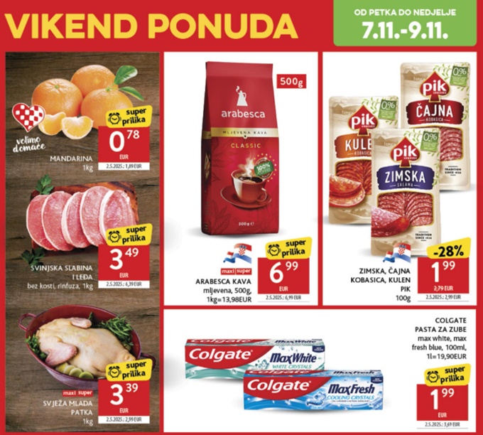Konzum vikend akcija
