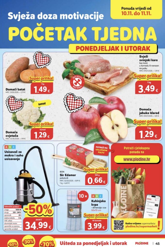 Plodine akcija za početak tjedna