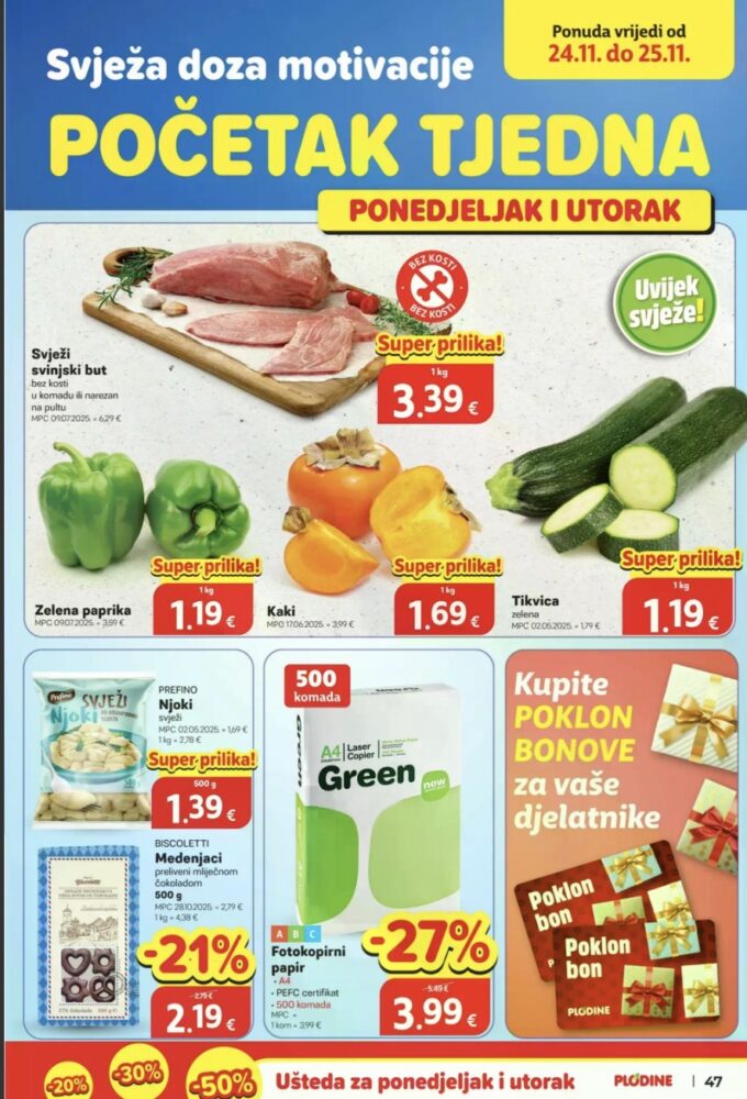 Plodine akcija za početak tjedna